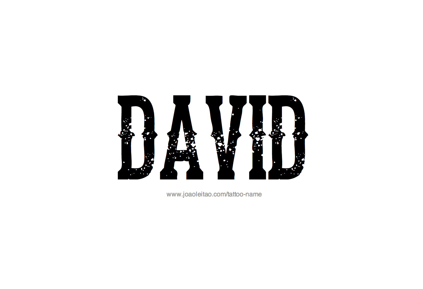 David Name Tattoo Designs